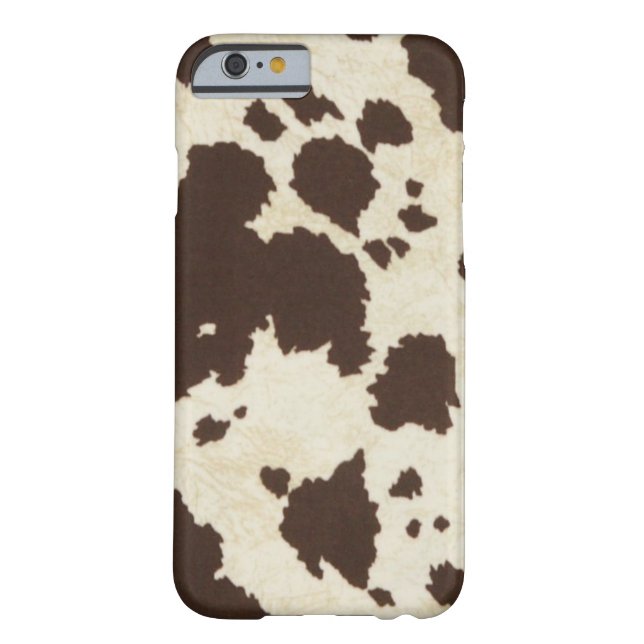 Brown Cow Print IPhone 6 Case (Back)
