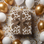 Brown Cow Spots Faux Cowhide Pattern Wrapping Paper<br><div class="desc">Brown Cow Spots Faux Cowhide Pattern.  Great for multiple occasions -- baby showers,  kid's birthday,  bachelorette parties,  bridal showers and other occasions where a western theme is used.</div>