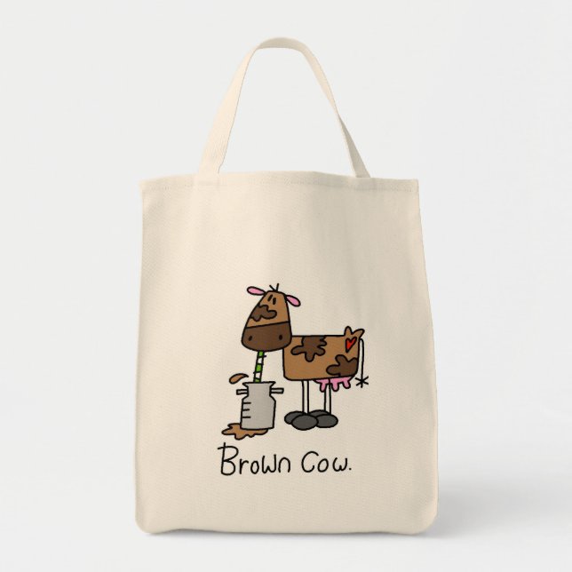 Brown Cow T-shirts and Gifts Tote Bag (Front)