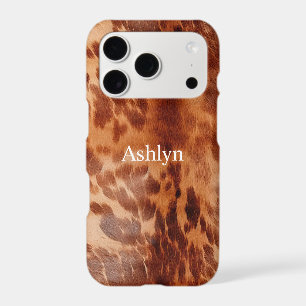 Brown Cowhide Animal Print