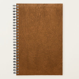 Brown Cowhide Leather Texture Look Planner