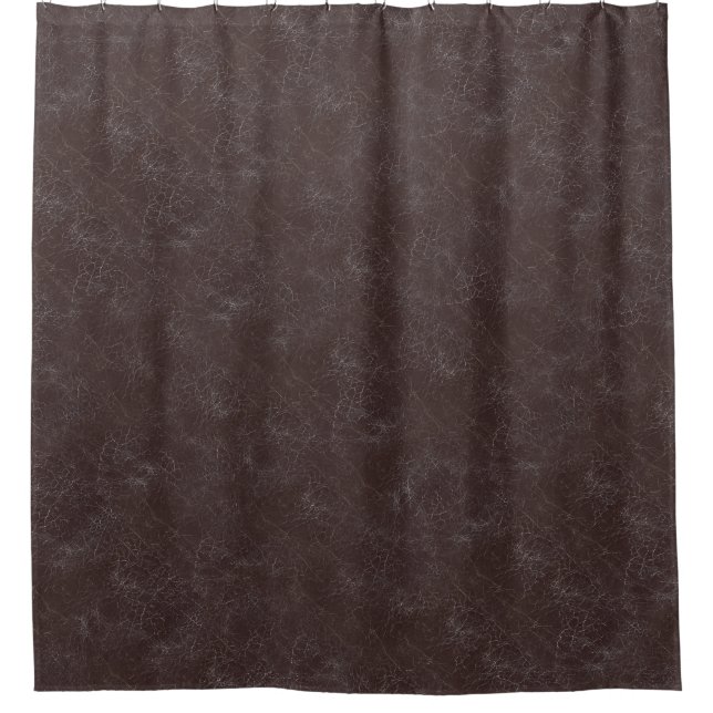 Brown Cracking Pattern Shower Curtain (Front)