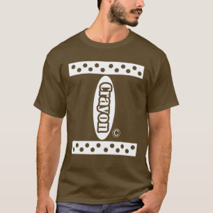 Brown Crayon Box Halloween Costume Couple T-Shirt