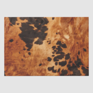 Brown Cream Cowhide Wedding Tissue Paper