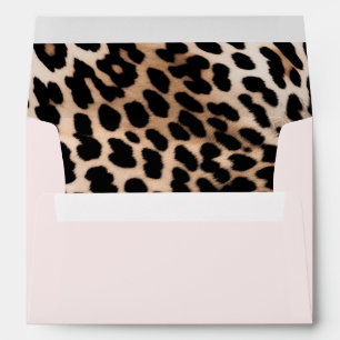 Brown Cream Leopard  Envelope