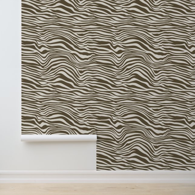 Brown Cream Zebra Animal Wallpaper (Application)