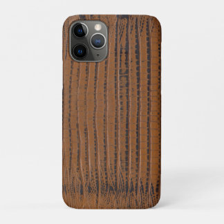 Brown crocodile skin Print iPhone 11 Pro Case