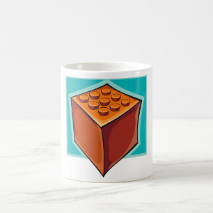Brown Cube Coffee Mug