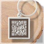 Brown | Custom QR Code Scannable Keychain<br><div class="desc">Looking for a powerful marketing tool to enhance your business? Look no further than our QR code keychains! With the ability to create a QR code directly onto the keychain, you can easily direct your customers to your website, social media pages, or other online media platforms. These keychains make great...</div>