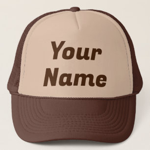 Brown CUSTOMIZABLE Trucker Hat