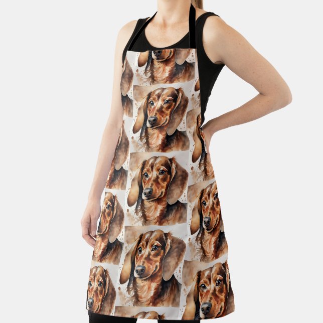 Brown Dachshund  Apron (Insitu)