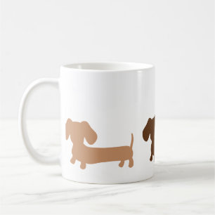 Brown Dachshund Coffee Mug Classic Sausage Dog