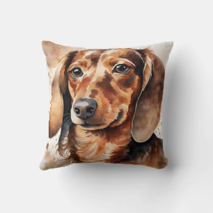 Brown Dachshund Cushion