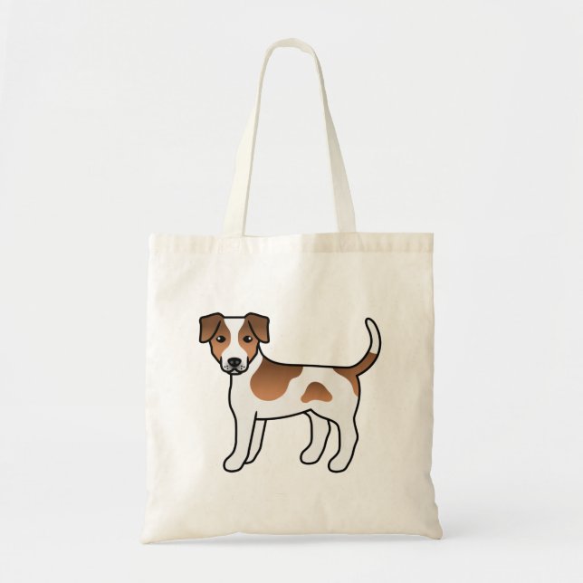 Brown Danish-Swedish Farmdog Cute Cartoon Dog Tote Bag (Front)