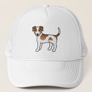 Brown Danish-Swedish Farmdog Cute Cartoon Dog Trucker Hat