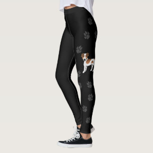 Brown Danish-Swedish Farmdog Cute Dog & Paws Leggings