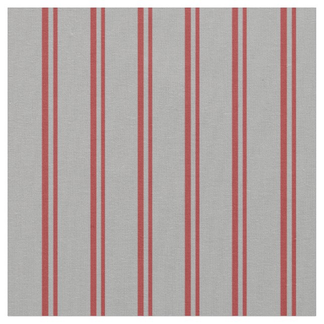 Brown & Dark Grey Lined/Striped Pattern Fabric (Close Up)