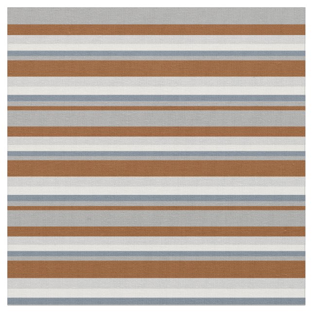 Brown, Dark Grey, Slate Grey, Mint Cream & Grey Fabric (Close Up)