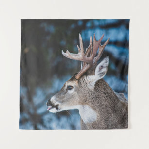 BROWN DEER IN TILT SHIFT LENS TAPESTRY