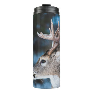 BROWN DEER IN TILT SHIFT LENS THERMAL TUMBLER
