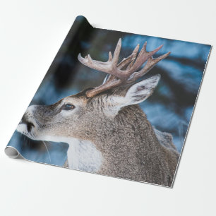 BROWN DEER IN TILT SHIFT LENS WRAPPING PAPER