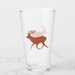 Brown Deer Walking  Glass