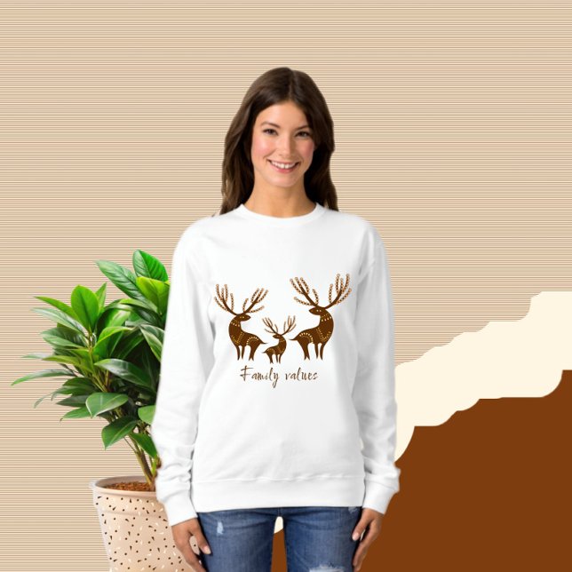 Brown deers family sweatshirt (Creator Uploaded)