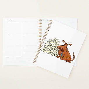 Brown Dog And Bones Spiral Planner