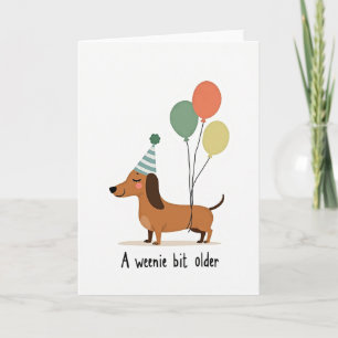 Brown Dog Birthday Card