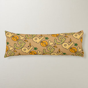 Brown Dog Cartoon Pattern Body Cushion
