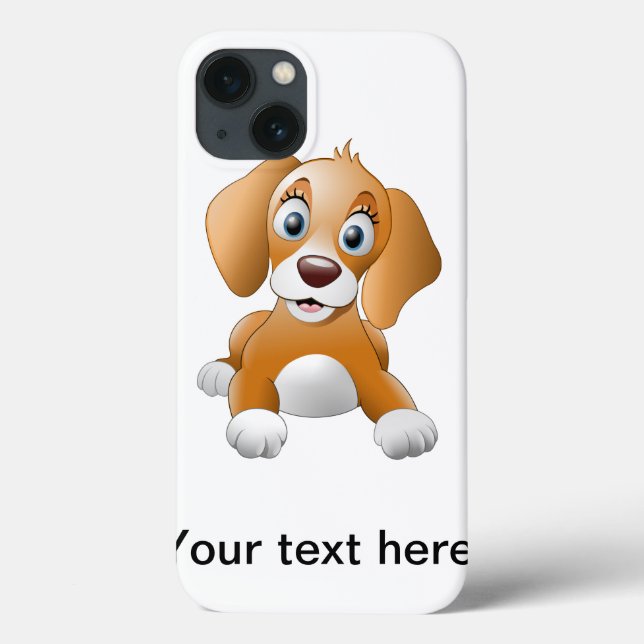 Brown dog clipart Case-Mate iPhone case (Back)