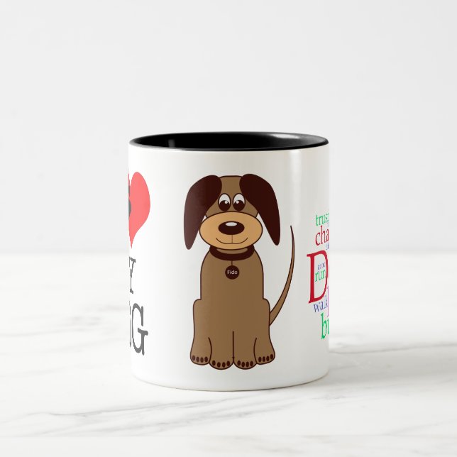 Brown Dog Coffee Mug (Center)