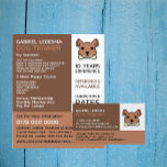 Brown Dog, Dog Trainer Advertising Flyer<br><div class="desc">Brown Dog,  Dog Trainer Advertising Flyer by The Business Card Store.</div>