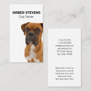 Brown Dog   Dog Trainer Business Card