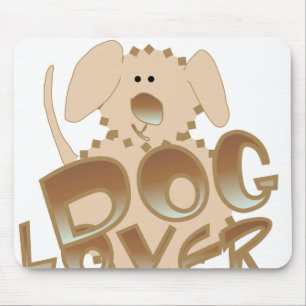 Brown Dog Lover Mouse Mat