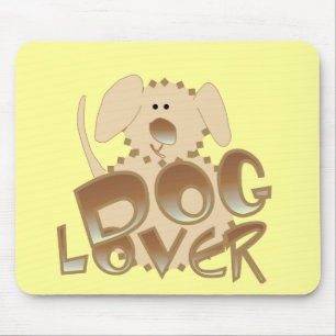 Brown Dog Lover Tshirts and Gifts Mouse Mat