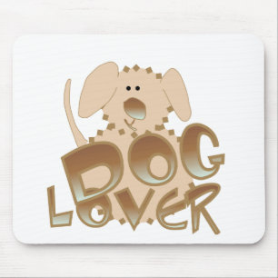 Brown Dog Lover Tshirts and Gifts Mouse Mat