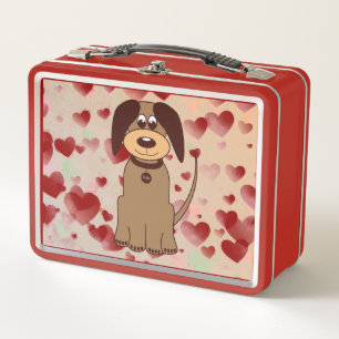Brown Dog Lunch Box