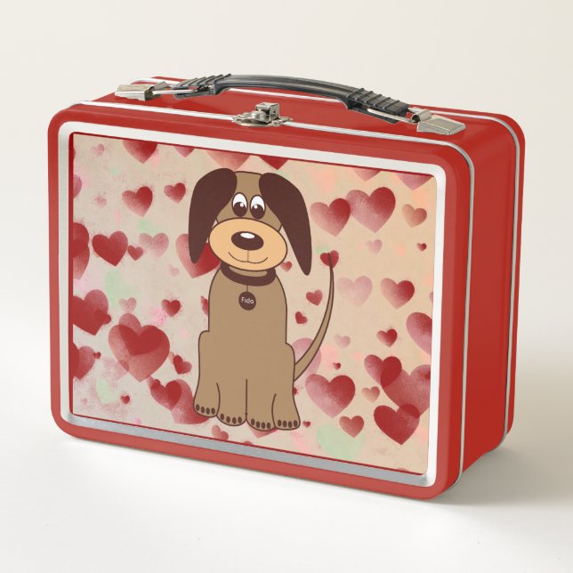 Brown Dog Lunch Box (Front)