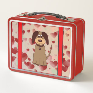 Brown Dog Lunch Box