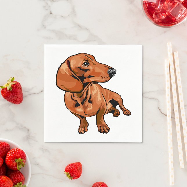 Brown Dog Paper Napkins (Creator Uploaded)