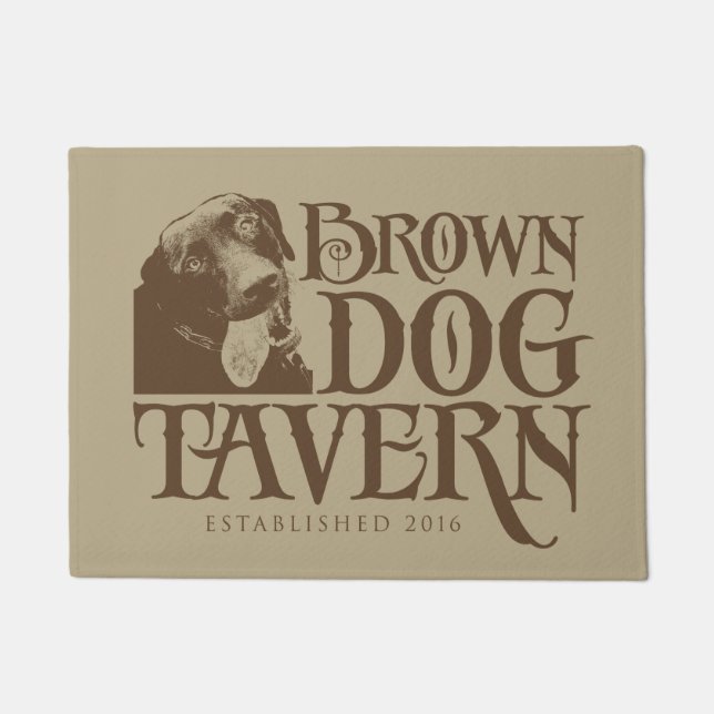 Brown Dog Tavern Doormat (Front)