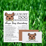 Brown Dog with Bone, Dog Boarding, Advertising Flyer<br><div class="desc">Brown Dog with Bone,  Dog Boarding,  Advertising Flyer by The Business Card Store.</div>