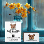 Brown Dog with Bone, Dog Walker Advertising Flyer<br><div class="desc">Brown Dog with Bone,  Dog Walker Advertising Flyer by The Business Card Store.</div>