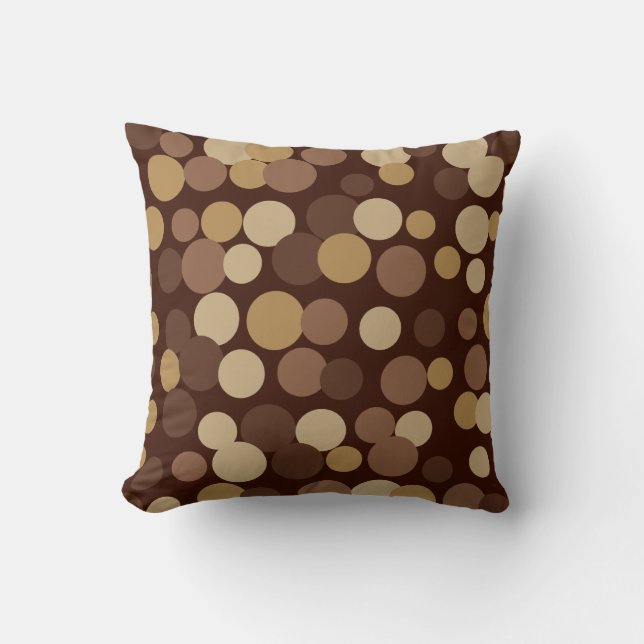 Brown Dots Pillow (Front)