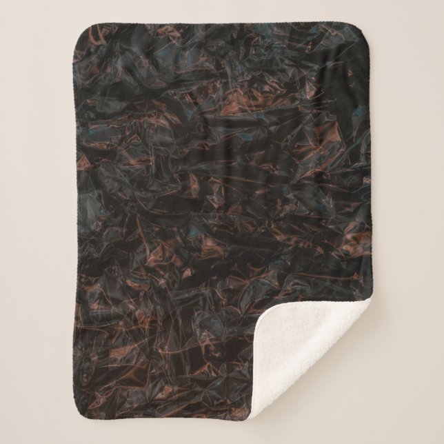 Brown dried leaves on ground sherpa blanket (Front)