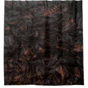 Brown dried leaves on ground shower curtain