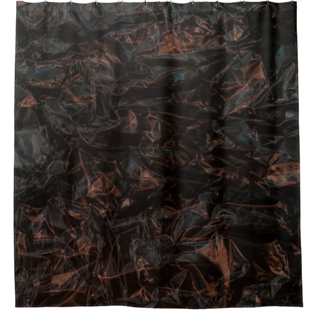 Brown dried leaves on ground shower curtain (Front)