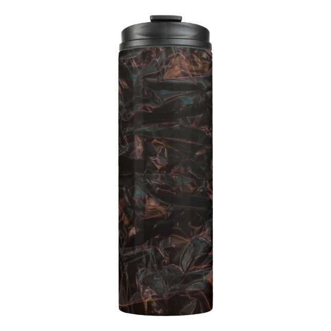 Brown dried leaves on ground thermal tumbler (Front)