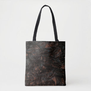 Brown dried leaves on ground tote bag